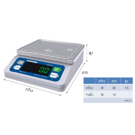 เครื่องชั่งน้ำหนัก SUNFORD WPS6KS_1